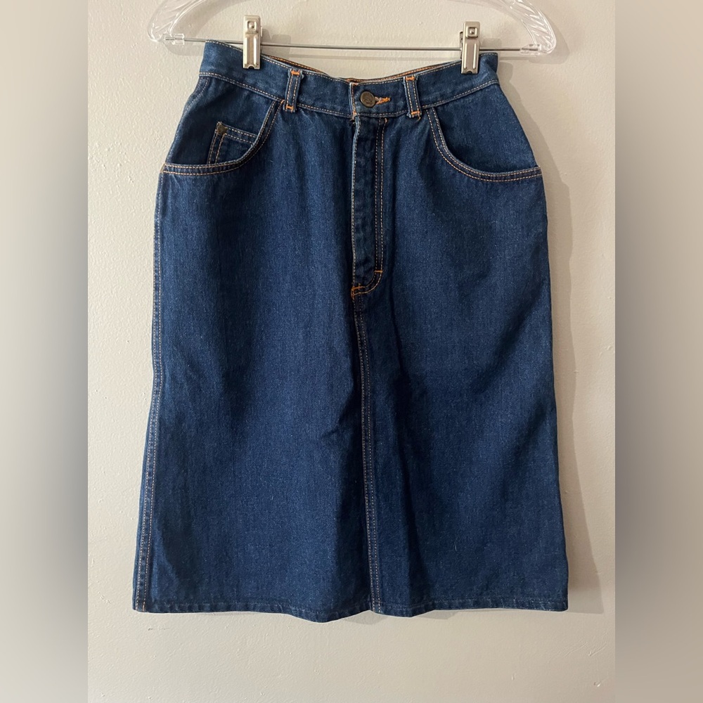 Gitano Blue Denim Vintage High-Waisted A-Line Skirt Women’s Size 6